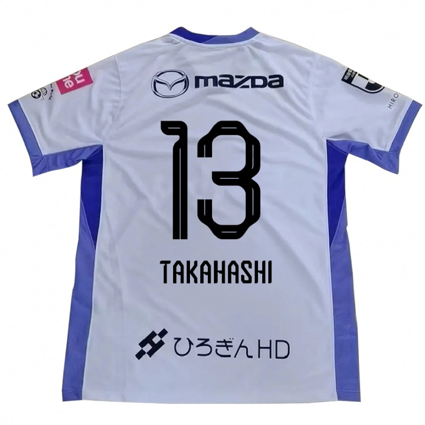 Danxen Dames Miyuki Takahashi #13 Wit Oranje Uitshirt Uittenue 2025/26 T-Shirt