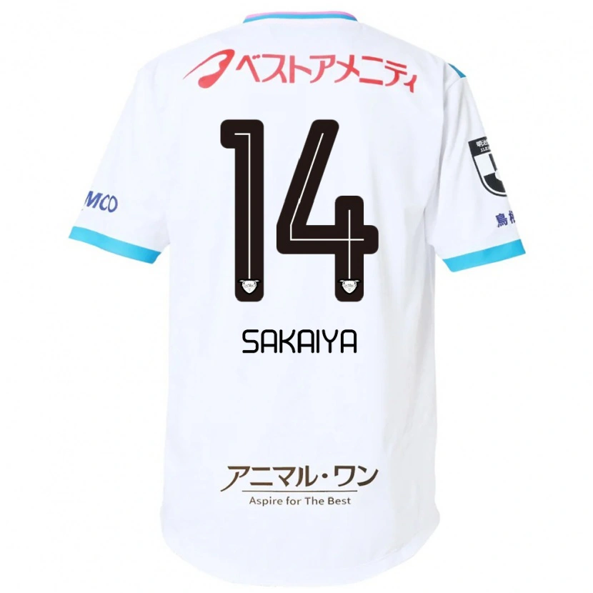 Danxen Dames Keisuke Sakaiya #14 Wit Roze Uitshirt Uittenue 2025/26 T-Shirt