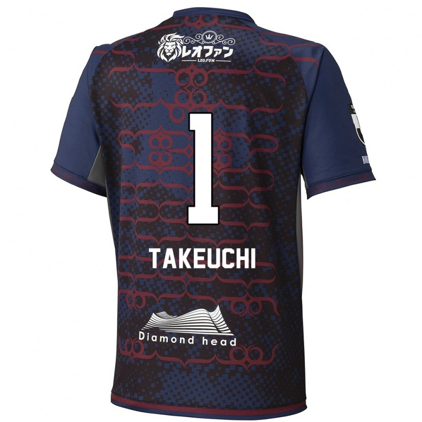 Danxen Dames Ryuma Takeuchi #1 Blauw Rood Uitshirt Uittenue 2025/26 T-Shirt