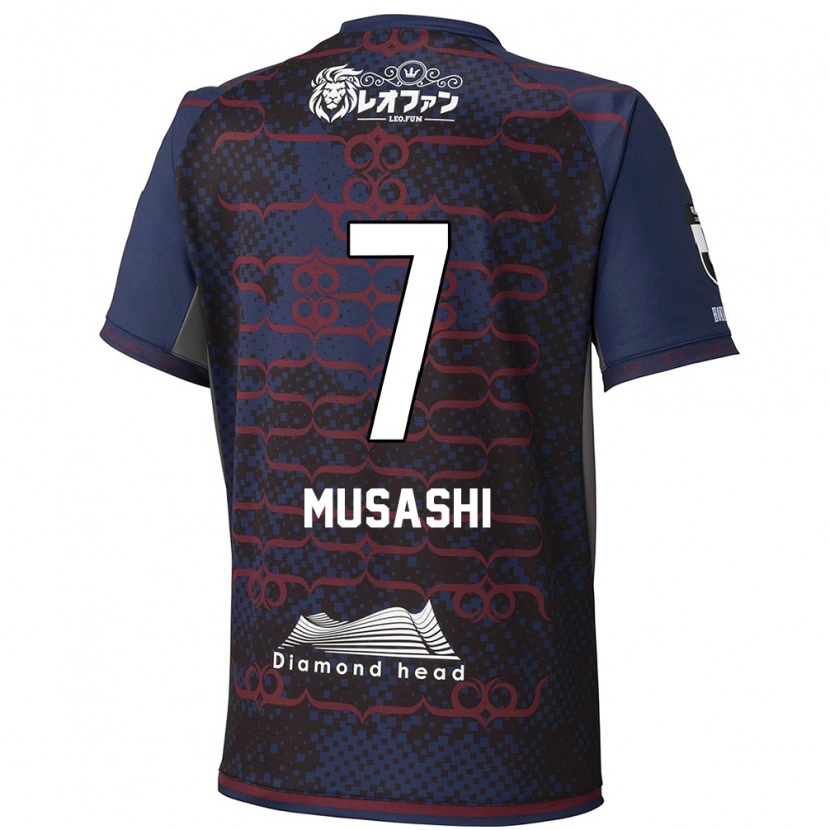 Danxen Dames Musashi Suzuki #7 Blauw Rood Uitshirt Uittenue 2025/26 T-Shirt