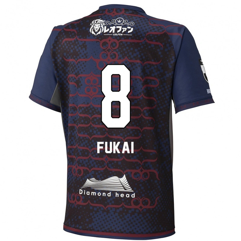 Danxen Dames Kazuki Fukai #8 Blauw Rood Uitshirt Uittenue 2025/26 T-Shirt