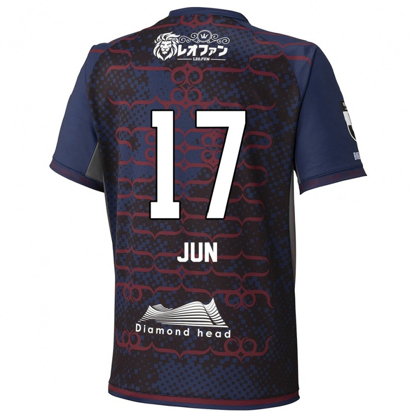 Danxen Dames Jun Kodama #17 Blauw Rood Uitshirt Uittenue 2025/26 T-Shirt