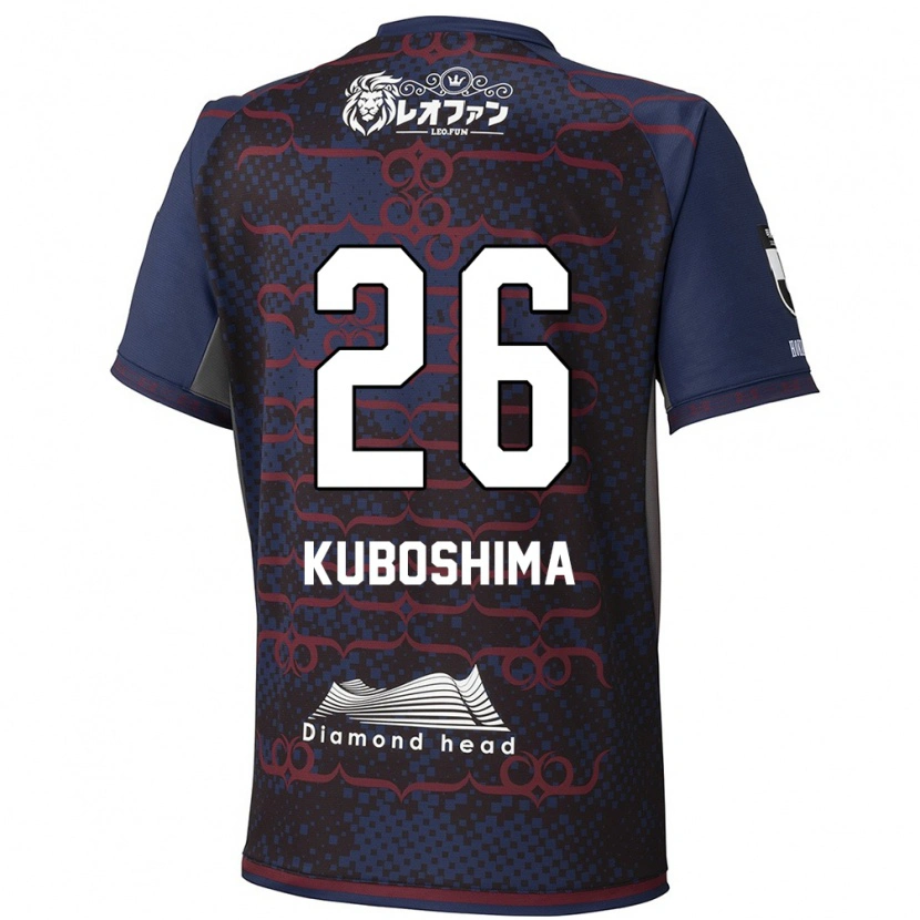 Danxen Dames Takeharu Kuboshima #26 Blauw Rood Uitshirt Uittenue 2025/26 T-Shirt