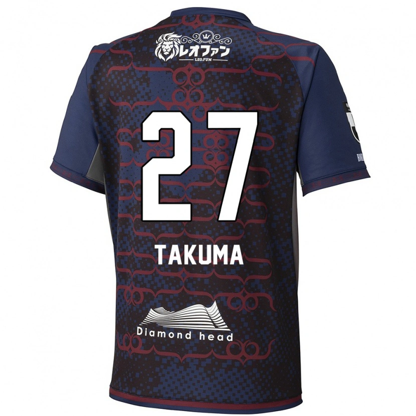 Danxen Dames Takuma Arano #27 Blauw Rood Uitshirt Uittenue 2025/26 T-Shirt