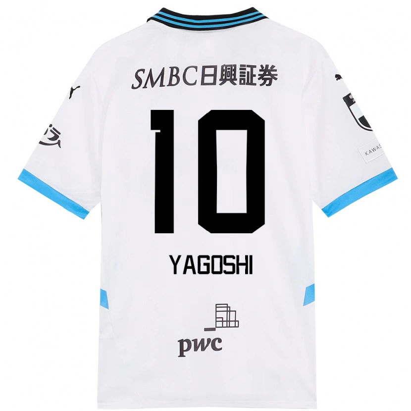 Danxen Dames Mikito Yagoshi #10 Wit Hemelsblauw Uitshirt Uittenue 2025/26 T-Shirt
