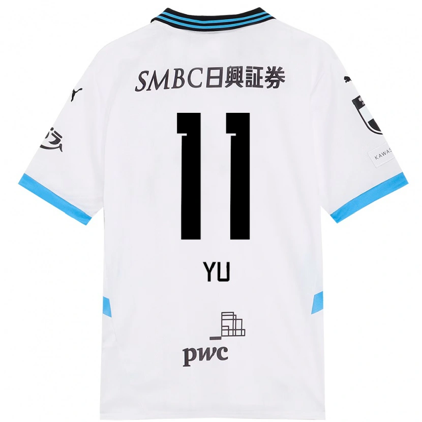 Danxen Dames Yu Kobayashi #11 Wit Hemelsblauw Uitshirt Uittenue 2025/26 T-Shirt