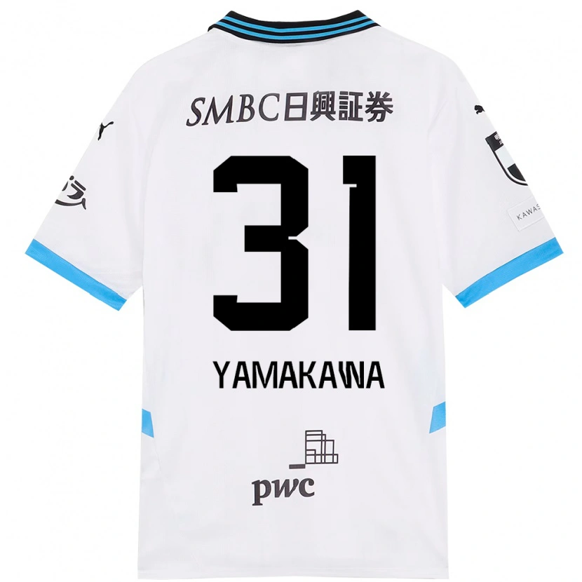 Danxen Dames Yohei Yamakawa #31 Wit Hemelsblauw Uitshirt Uittenue 2025/26 T-Shirt