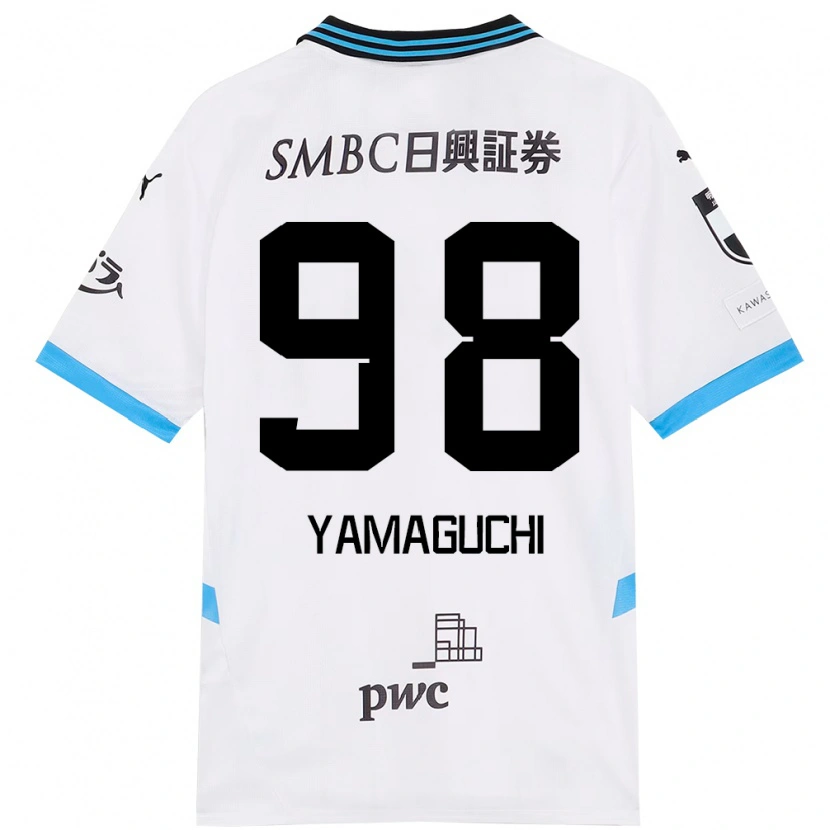 Danxen Dames Louis Thébault-Yamaguchi #98 Wit Hemelsblauw Uitshirt Uittenue 2025/26 T-Shirt