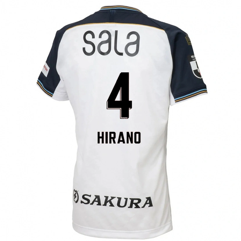 Danxen Dames Rion Hirano #4 Wit Zwart Uitshirt Uittenue 2025/26 T-Shirt