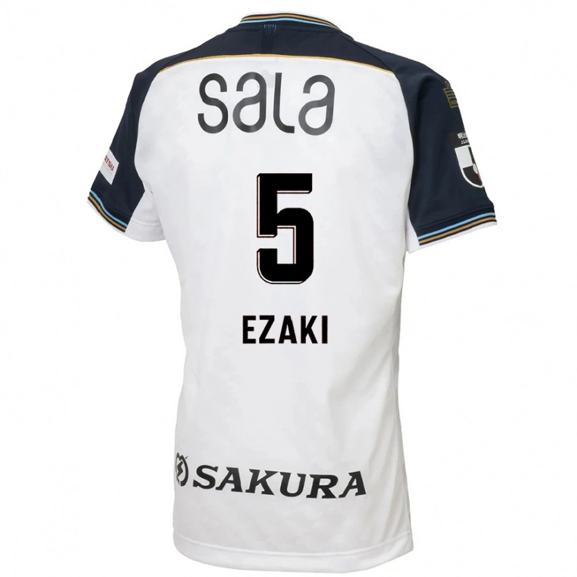Danxen Dames Takuro Ezaki #5 Wit Zwart Uitshirt Uittenue 2025/26 T-Shirt