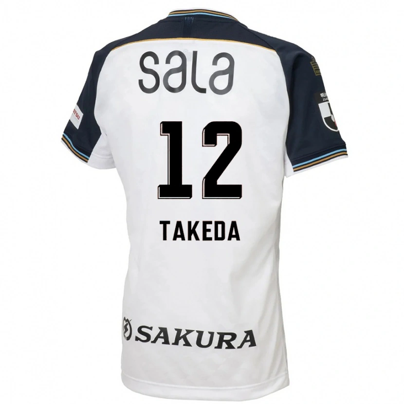 Danxen Dames Yusei Takeda #12 Wit Zwart Uitshirt Uittenue 2025/26 T-Shirt