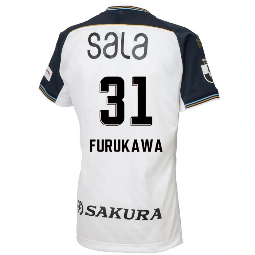 Danxen Dames Yosuke Furukawa #31 Wit Zwart Uitshirt Uittenue 2025/26 T-Shirt
