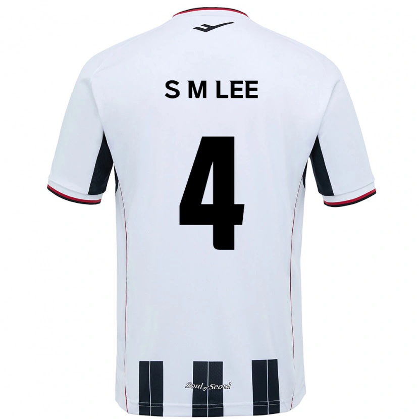 Danxen Dames Sang-Min Lee #4 Wit Zwart Uitshirt Uittenue 2025/26 T-Shirt