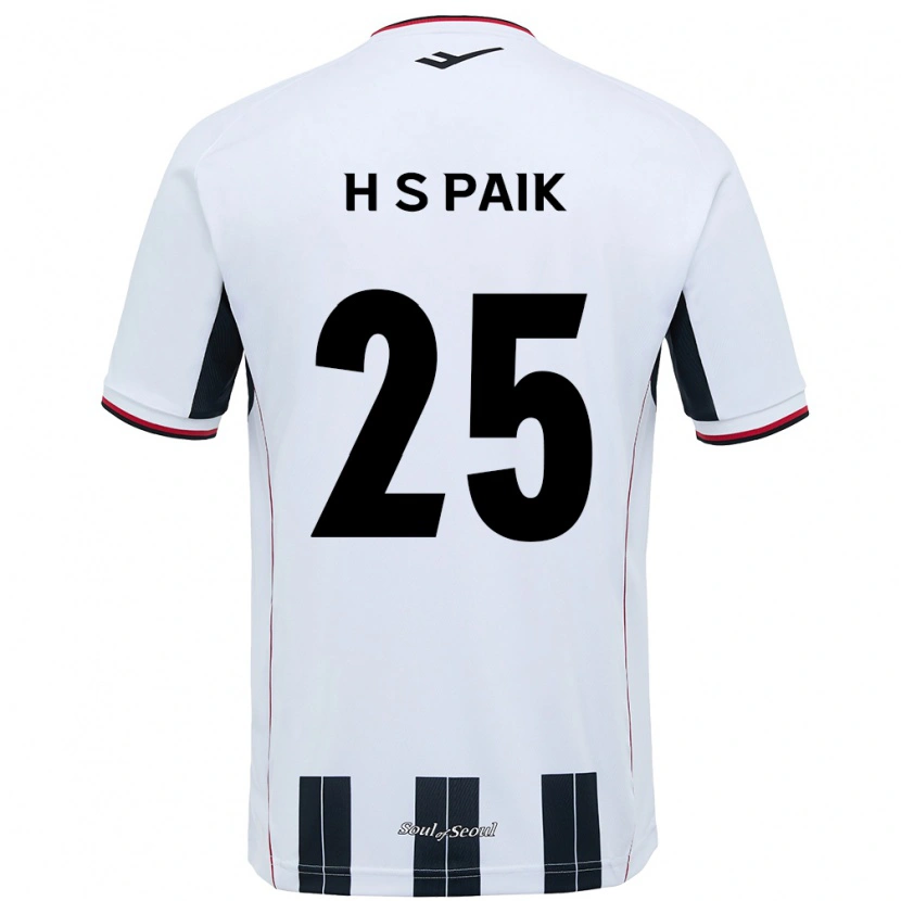 Danxen Dames Sang-Hoon Paik #25 Wit Zwart Uitshirt Uittenue 2025/26 T-Shirt