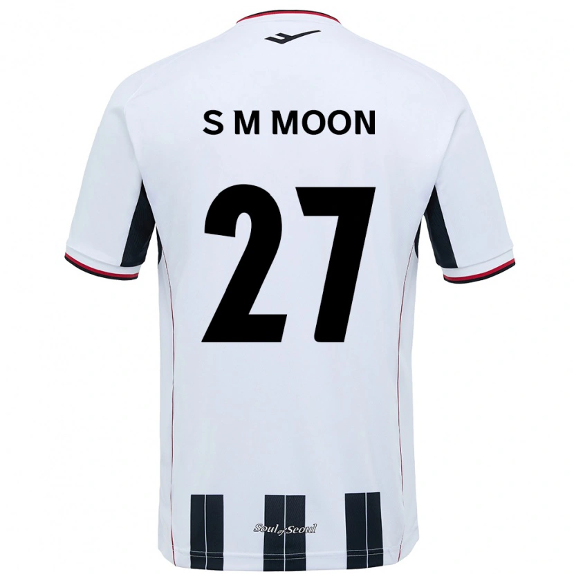 Danxen Dames Seon-Min Moon #27 Wit Zwart Uitshirt Uittenue 2025/26 T-Shirt