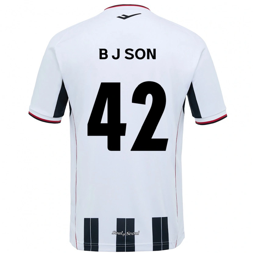 Danxen Dames Jeong-Beom Son #42 Wit Zwart Uitshirt Uittenue 2025/26 T-Shirt