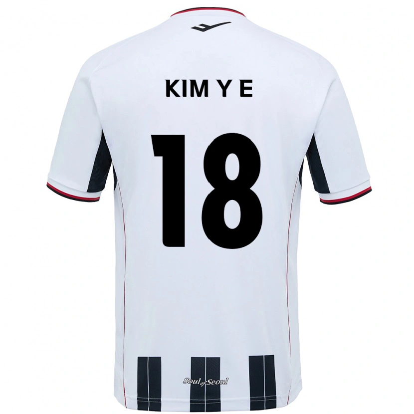 Danxen Dames Kim Young-Eun #18 Wit Zwart Uitshirt Uittenue 2025/26 T-Shirt