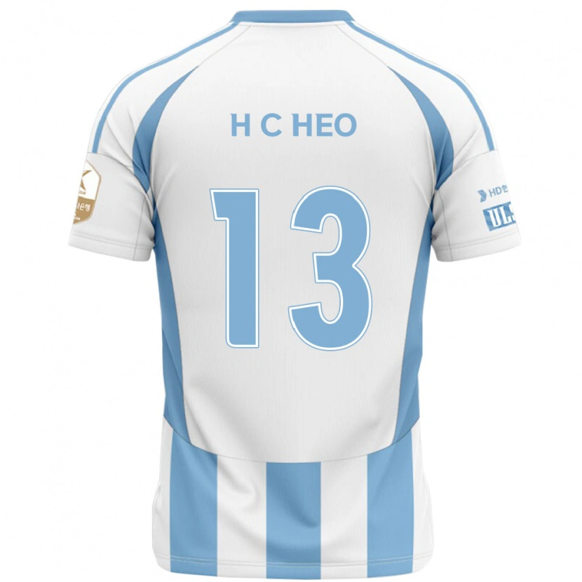 Danxen Dames Chan-Hoe Heo #13 Wit Hemelsblauw Uitshirt Uittenue 2025/26 T-Shirt