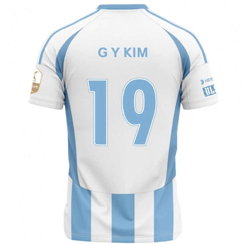 Danxen Dames Young-Gwon Kim #19 Wit Hemelsblauw Uitshirt Uittenue 2025/26 T-Shirt