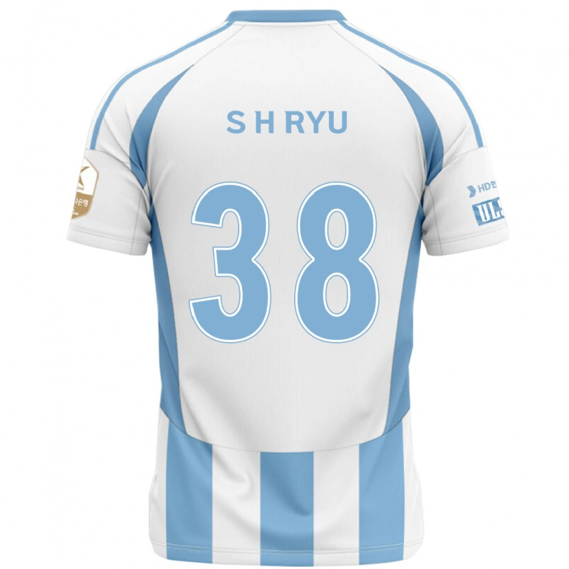 Danxen Dames Hye-Sung Ryu #38 Wit Hemelsblauw Uitshirt Uittenue 2025/26 T-Shirt