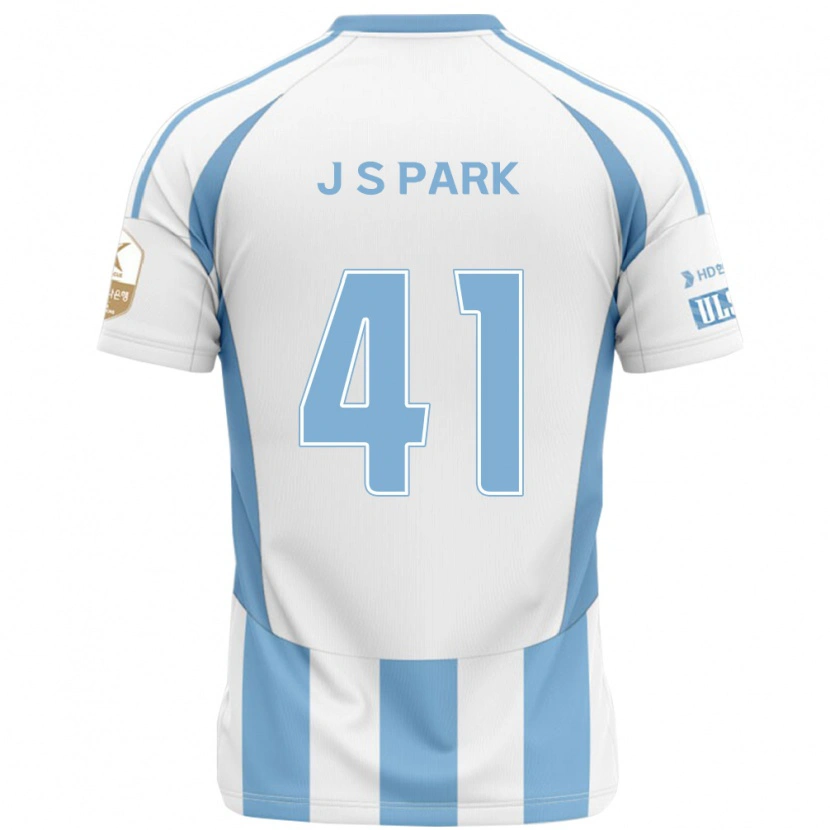 Danxen Dames Sang-Jun Park #41 Wit Hemelsblauw Uitshirt Uittenue 2025/26 T-Shirt