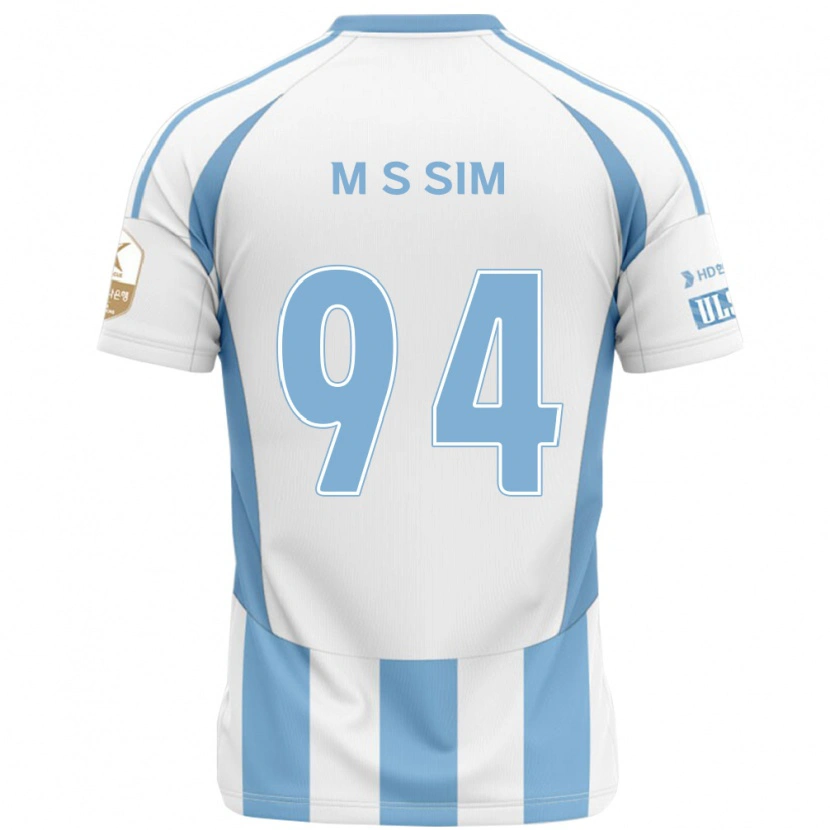 Danxen Dames Sang-Min Sim #94 Wit Hemelsblauw Uitshirt Uittenue 2025/26 T-Shirt