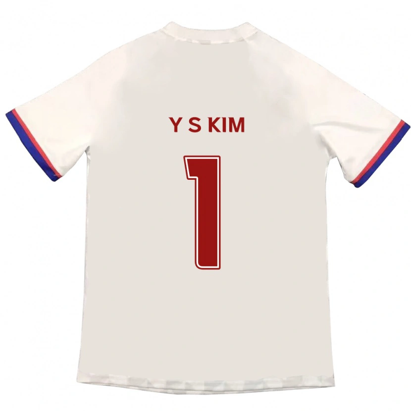 Danxen Dames Seong-Yoon Kim #1 Gebroken Wit Rood Uitshirt Uittenue 2025/26 T-Shirt