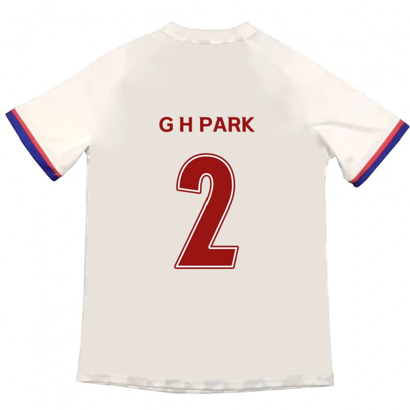 Danxen Dames Hyo-Geun Park #2 Gebroken Wit Rood Uitshirt Uittenue 2025/26 T-Shirt