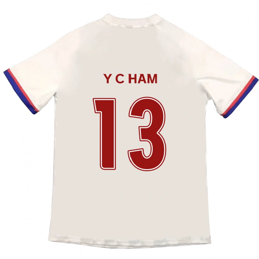 Danxen Dames Young-Chan Ham #13 Gebroken Wit Rood Uitshirt Uittenue 2025/26 T-Shirt