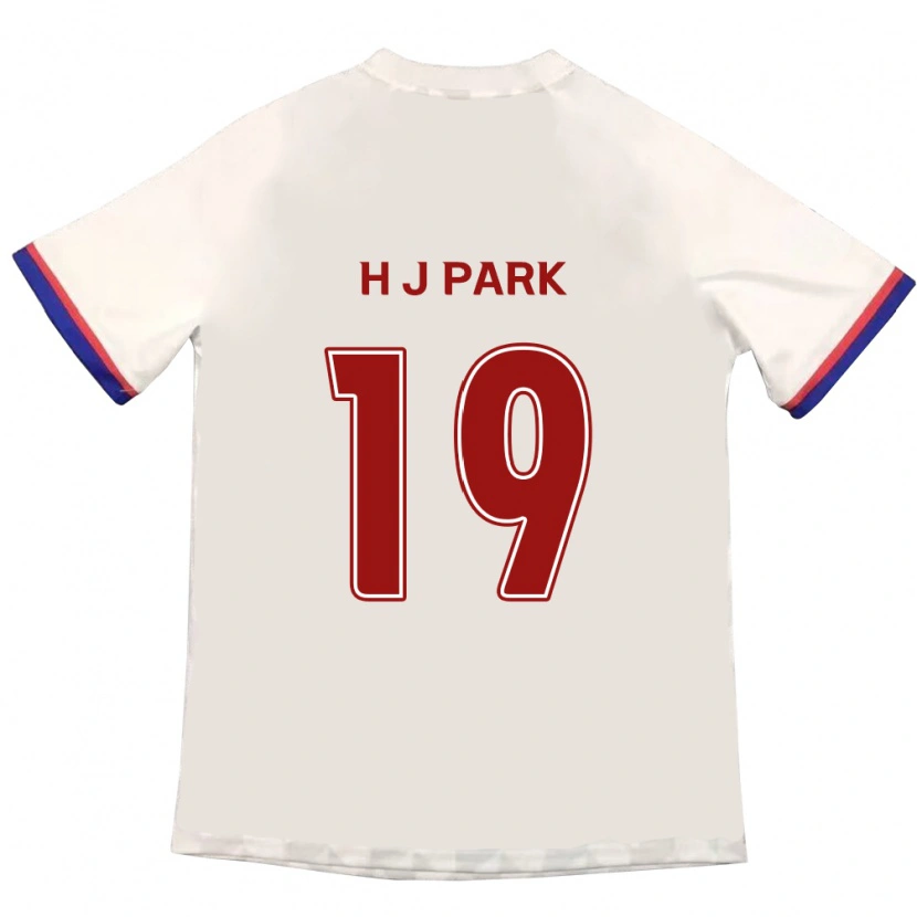 Danxen Dames Jun-Hui Park #19 Gebroken Wit Rood Uitshirt Uittenue 2025/26 T-Shirt