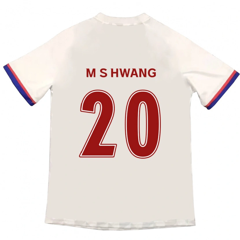 Danxen Dames Soon-Min Hwang #20 Gebroken Wit Rood Uitshirt Uittenue 2025/26 T-Shirt