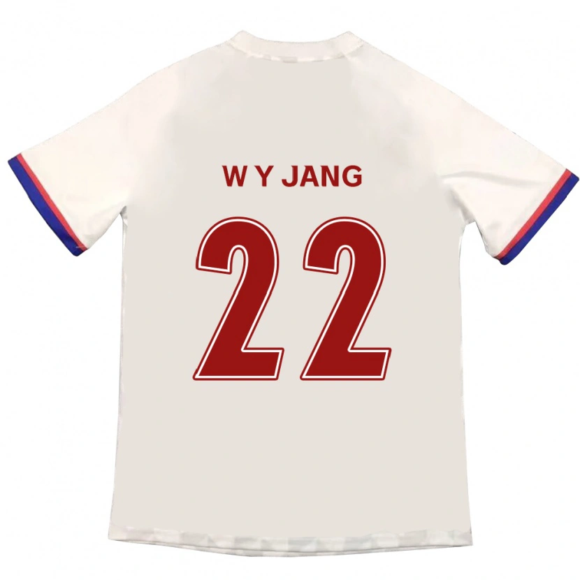 Danxen Dames Young-Woo Jang #22 Gebroken Wit Rood Uitshirt Uittenue 2025/26 T-Shirt