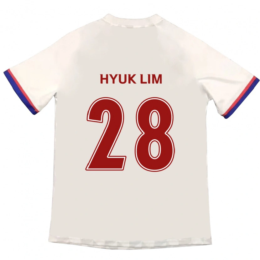 Danxen Dames Hyuk Lim #28 Gebroken Wit Rood Uitshirt Uittenue 2025/26 T-Shirt