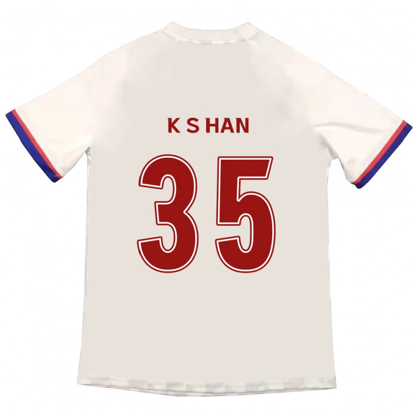 Danxen Dames Sang-Kyu Han #35 Gebroken Wit Rood Uitshirt Uittenue 2025/26 T-Shirt