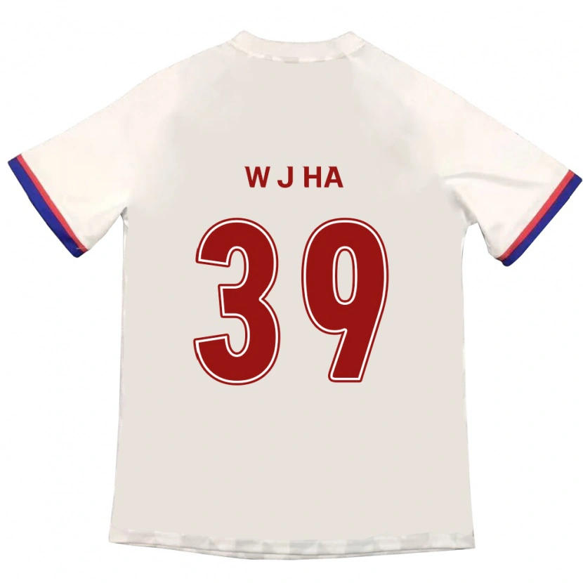 Danxen Dames Jung-Woo Ha #39 Gebroken Wit Rood Uitshirt Uittenue 2025/26 T-Shirt