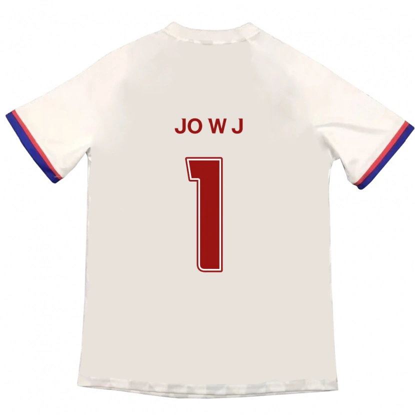 Danxen Dames Jo Woo-Jang #1 Gebroken Wit Rood Uitshirt Uittenue 2025/26 T-Shirt