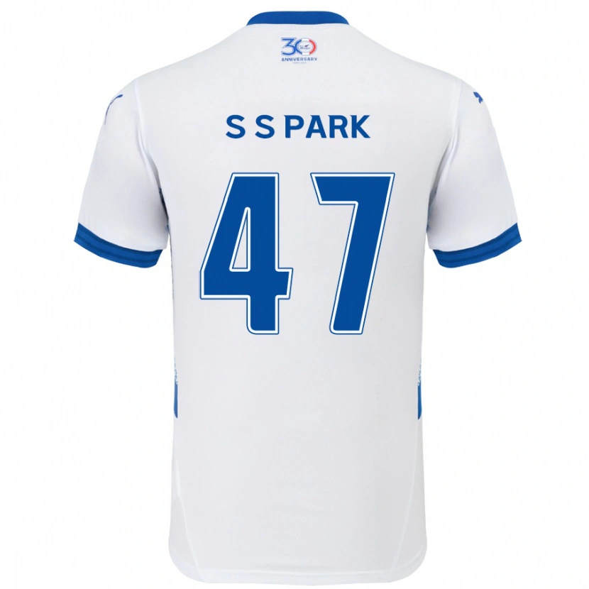 Danxen Dames Seung-Soo Park #47 Wit Koningsblauw Uitshirt Uittenue 2025/26 T-Shirt