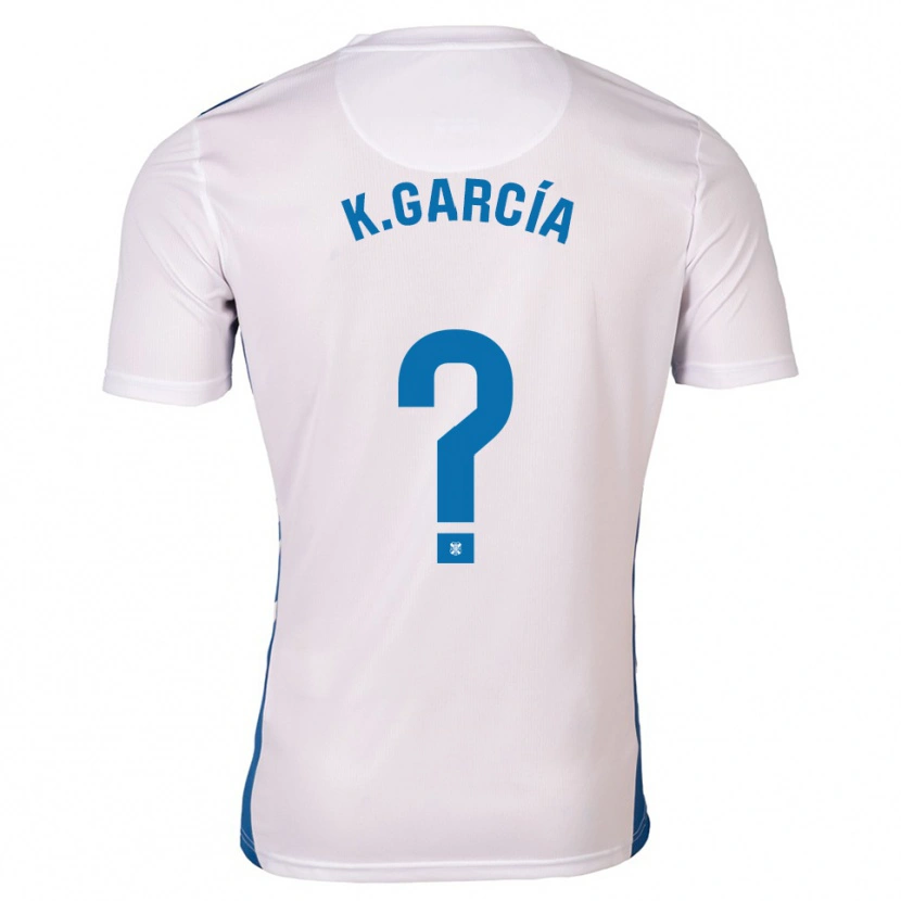 Danxen Dames Kimetz García #0 Wit Blauw Thuisshirt Thuistenue 2025/26 T-Shirt
