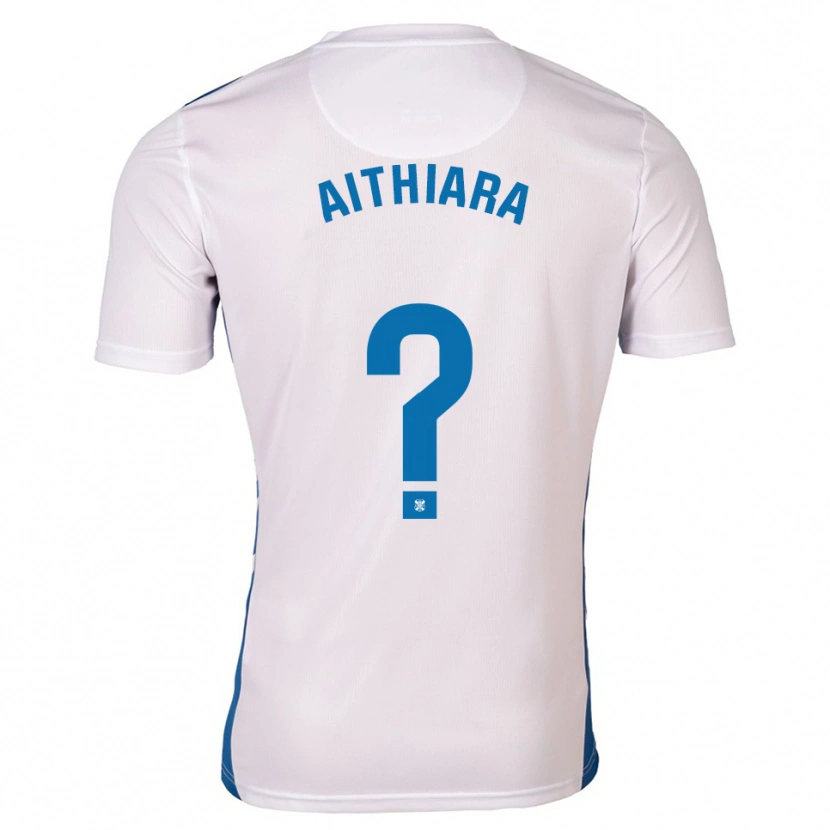 Danxen Dames Aithiara Carballo Cabrera #0 Wit Blauw Thuisshirt Thuistenue 2025/26 T-Shirt