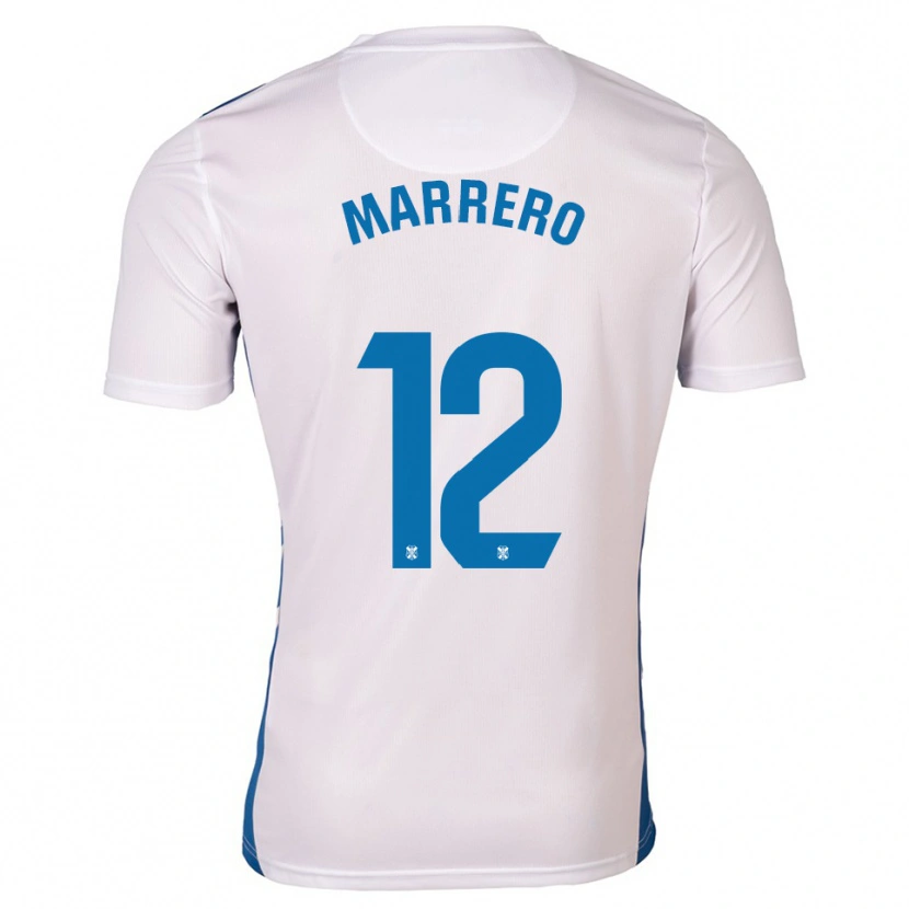 Danxen Dames Marcos Marrero #12 Wit Blauw Thuisshirt Thuistenue 2025/26 T-Shirt