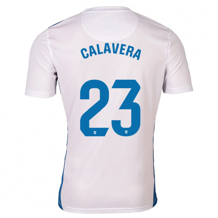 Danxen Dames Josep Calavera #23 Wit Blauw Thuisshirt Thuistenue 2025/26 T-Shirt