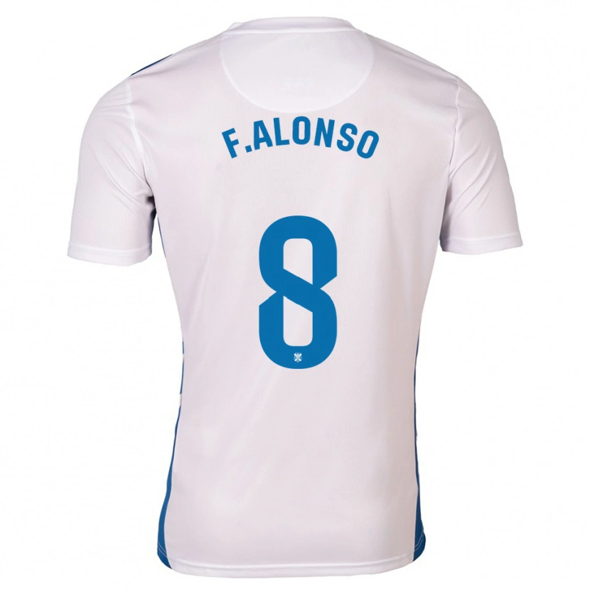 Danxen Dames Félix Alonso #8 Wit Blauw Thuisshirt Thuistenue 2025/26 T-Shirt