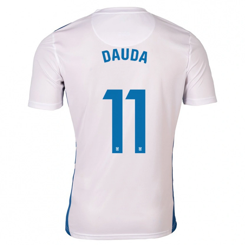 Danxen Dames Mo Dauda #11 Wit Blauw Thuisshirt Thuistenue 2025/26 T-Shirt