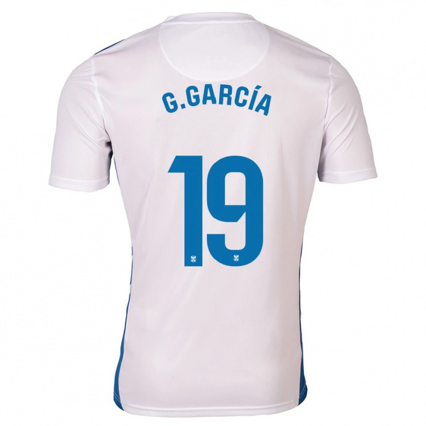 Danxen Dames Giovani García #19 Wit Blauw Thuisshirt Thuistenue 2025/26 T-Shirt