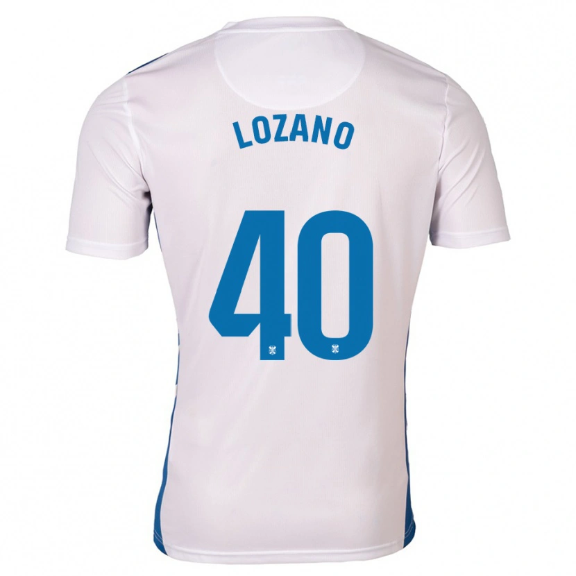 Danxen Dames Gabriel Lozano #40 Wit Blauw Thuisshirt Thuistenue 2025/26 T-Shirt