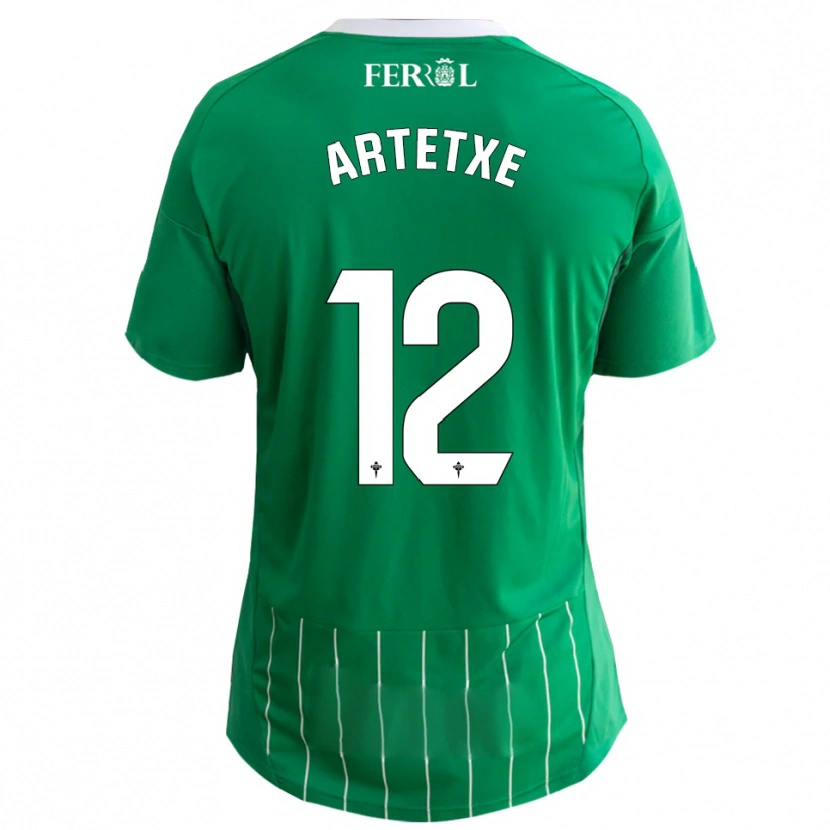Danxen Dames Markel Artetxe #12 Groen Wit Thuisshirt Thuistenue 2025/26 T-Shirt