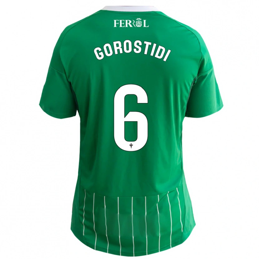 Danxen Dames Ander Gorostidi #6 Groen Wit Thuisshirt Thuistenue 2025/26 T-Shirt