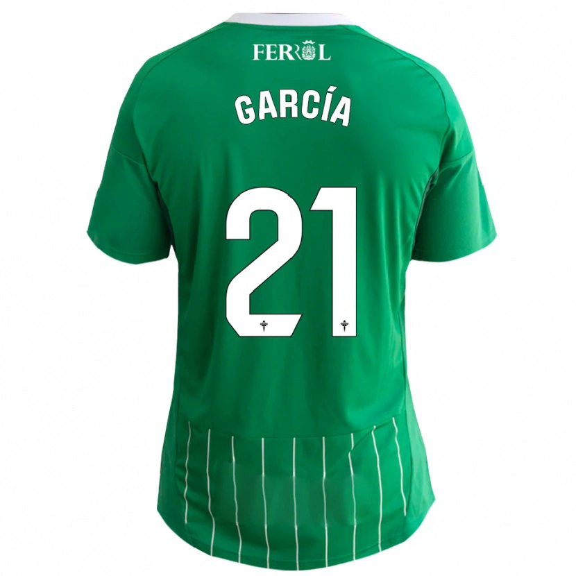 Danxen Dames Azael García #21 Groen Wit Thuisshirt Thuistenue 2025/26 T-Shirt