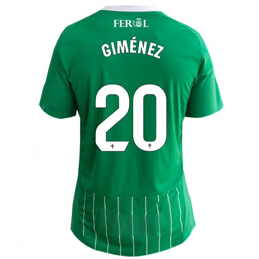 Danxen Dames Álvaro Giménez #20 Groen Wit Thuisshirt Thuistenue 2025/26 T-Shirt