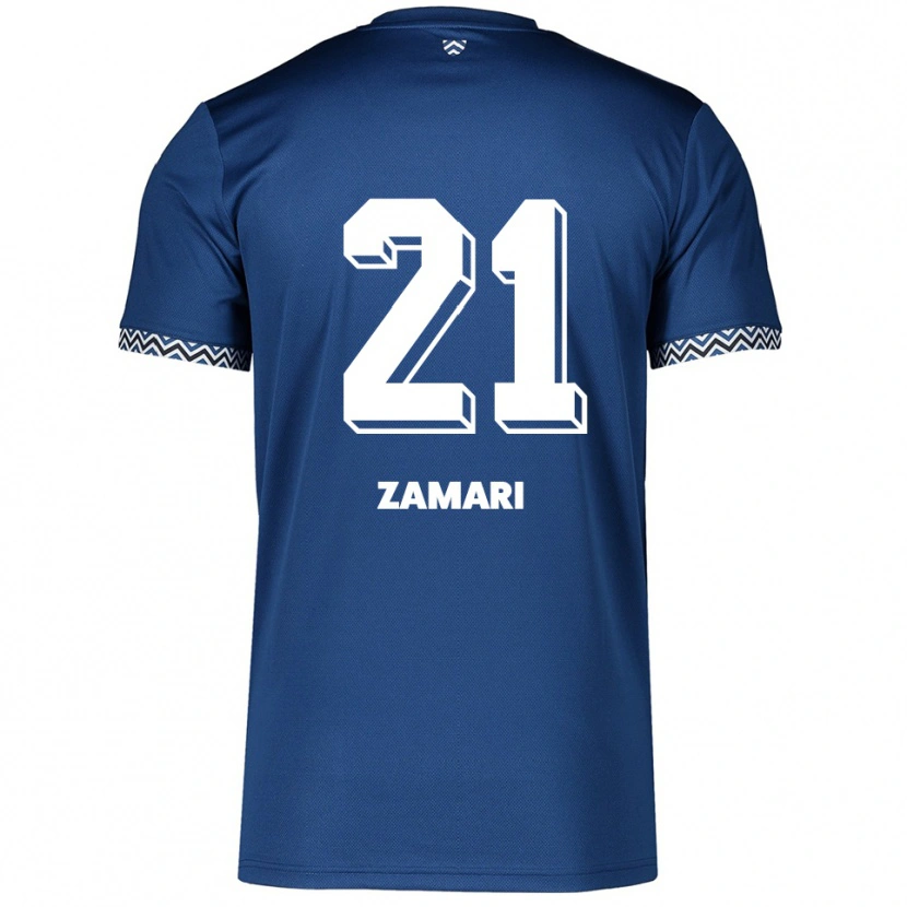 Danxen Dames Fadil Zamari #21 Marine Wit Thuisshirt Thuistenue 2025/26 T-Shirt